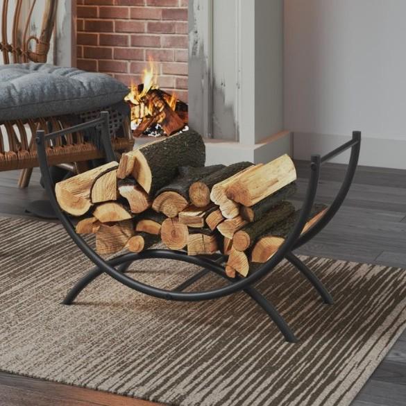 Outdoor Camping and Indoor Firewood Storage Rack