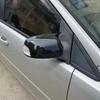 For Ford Focus MK2 2005 2006 2007 2008 ABS Car Rearview Side Mirror Cover Wing Cap Exterior Door Housing Trim Adhesive Sticker