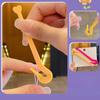 3/4Pieces Pink Hair Styling Set Rubber Band Cutter Mouse Tail Comb Hair Styling Tools Hair Braid Accessories Ponytail Maker Kits