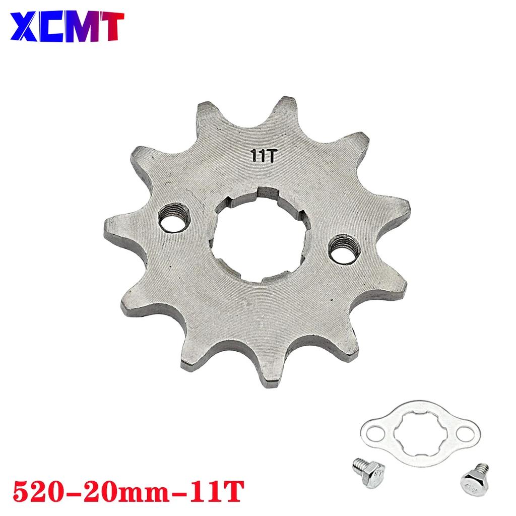 520 10t 11T 12T 13T 14T 15T 16T 17T 18T 19T 20T Zahn 20mm Innendurchmesser Frontmotor Ritzel passend für Pit Bike ATV Motorradteil