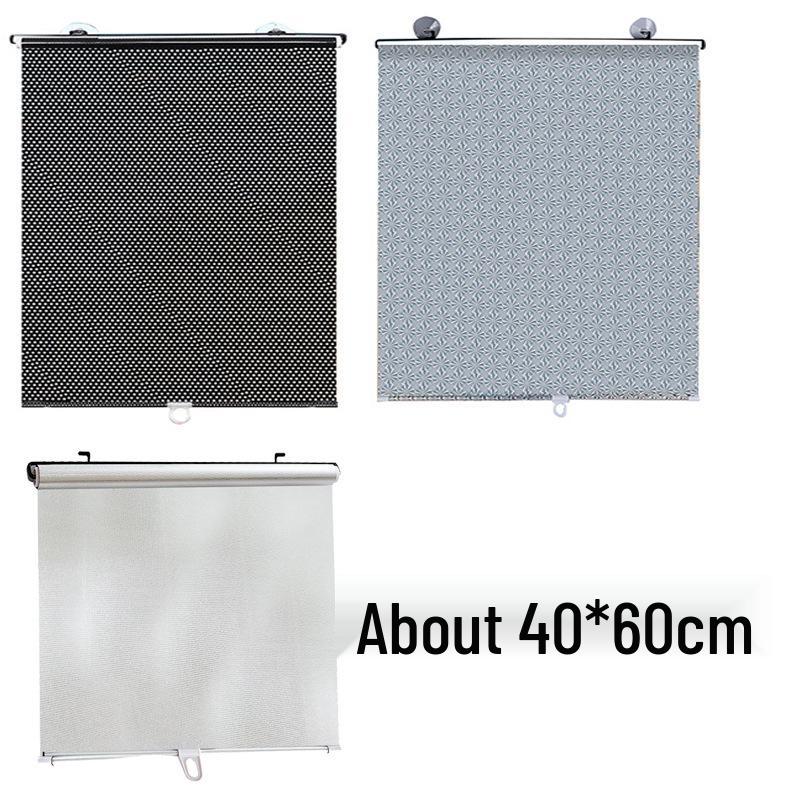 

Автомобильные принадлежности Автоматическая выдвижная солнцезащитная шторка-ролет - Летняя теплоизоляция и защита от УФ-лучей Сетка-козырек. Black Mesh Dot