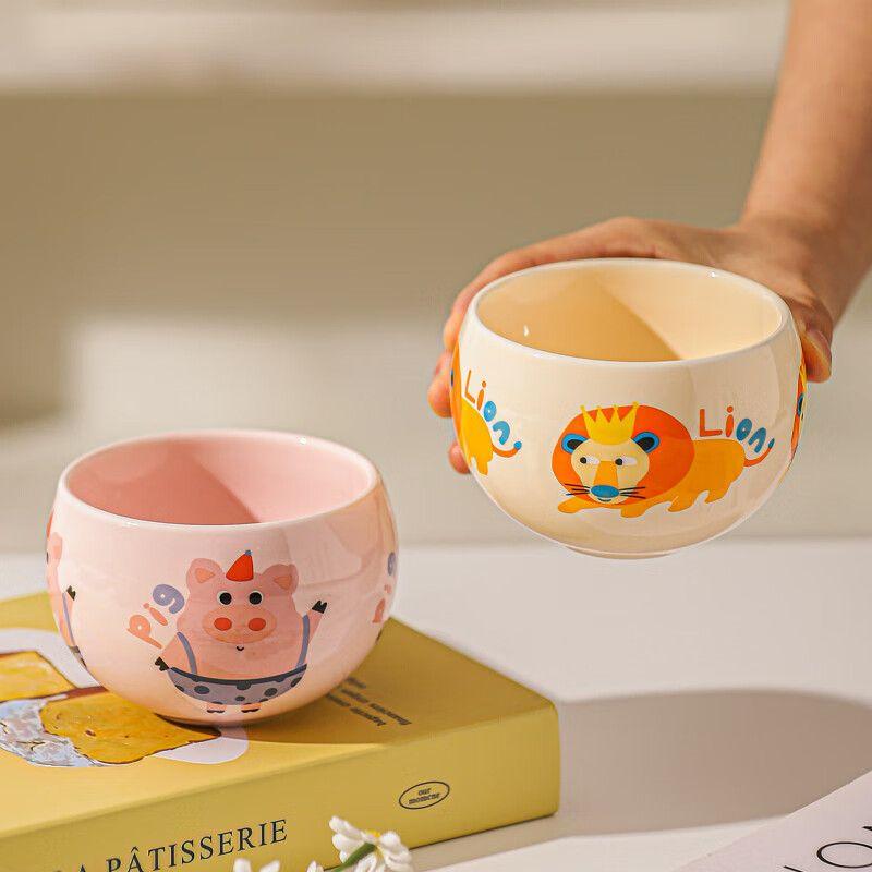 Cartoon Cute Holding Ceramic Mug,High-value Coffee Mugs,Breakfast Milk Oat Bowl,Birthday Gift Water Cups for Girl,Office Tea Cup