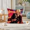 One Piece Kozuki Oden Anime Plush Pillow Cover Soft Short Plush Cushion Cover For Sofa Bedroom Home Decor Gift Decoration