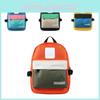 Stilvoller Koreanischer Color-Block Mini-Rucksack Für Jungen Und Mädchen In Lebendigen Farben