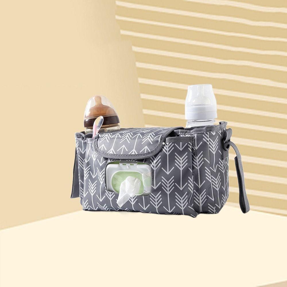 Large Capacity Baby Stroller Bag Waterproof Diaper Bag Organizer Wet Wipe Hanging Bag  Travel