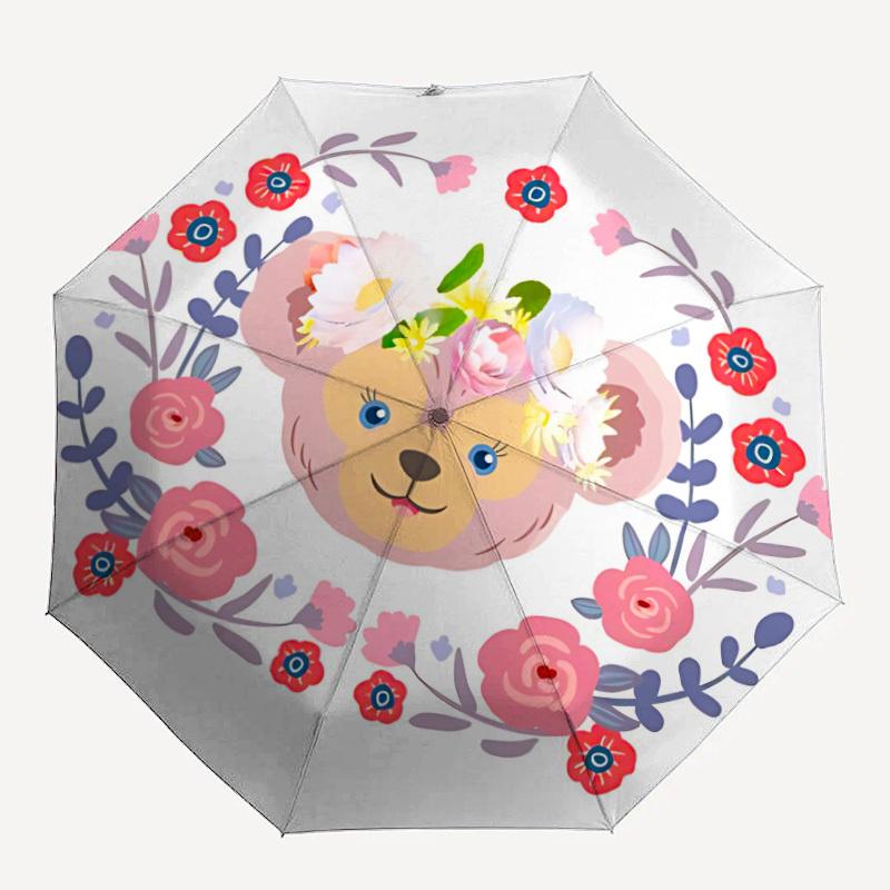 

1pc ShellieMayDesign Automatic Open/close Folding Umbrella - Compact Travel Umbrella, Heavy-Duty 8-Rib Construction y25