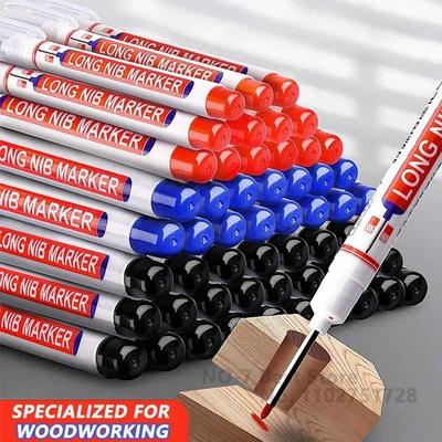 Marqueurs à tête à pointe longue pour trous profonds 20 mm pour métal, stylo perforateur étanche, décoration de menuiserie pour salle de bain, multi-usage