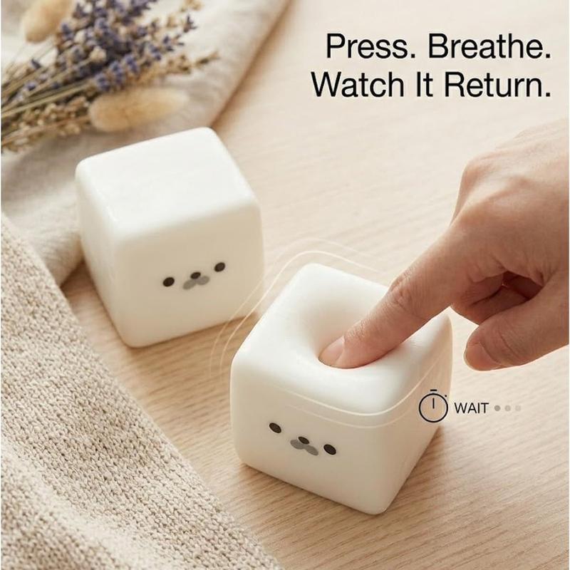 Cute Squshy Milk Cube Seal Squeeze Toy Stress Relief Hand Anxiety Relaxation Toy Sensory Stress Relief Ball Cute Birthday Gift