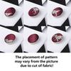 Barry.Wang Mens Wine Red Tie Dinosaur Print Necktie Hanky Cufflinks for Wedding Formal