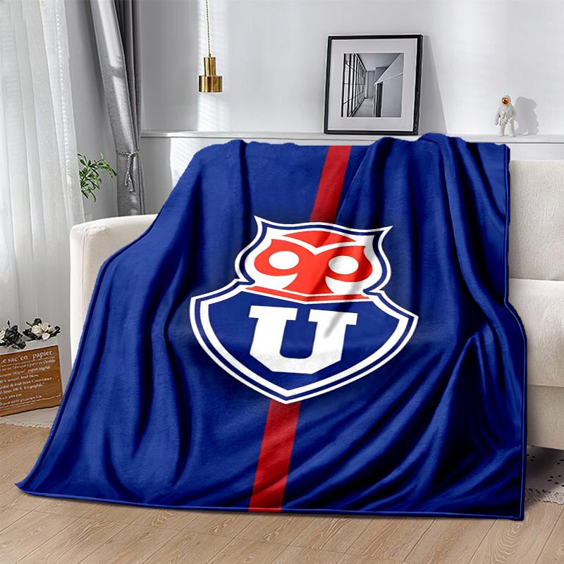 Universidad De Chile Flannel Blanket Soft All-Season Throw, Design for Camping, Car Travel, Hiking Sofa, Bed, Office Perfect Gift for Parties