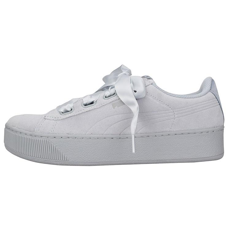 (WMNS) PUMA Vikky Platform Ribbon Grey/White Women s 366418-02 EU 38