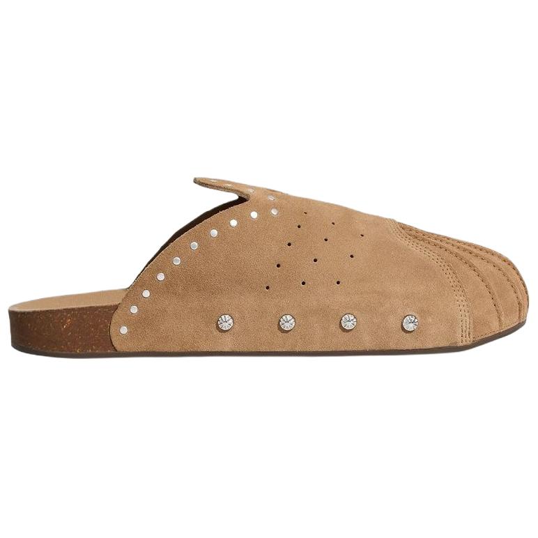 adidas Originals Adimule Superstar Comfortable Versatile Open-Toe Slippers Unisex Footwear Brown KZ6604