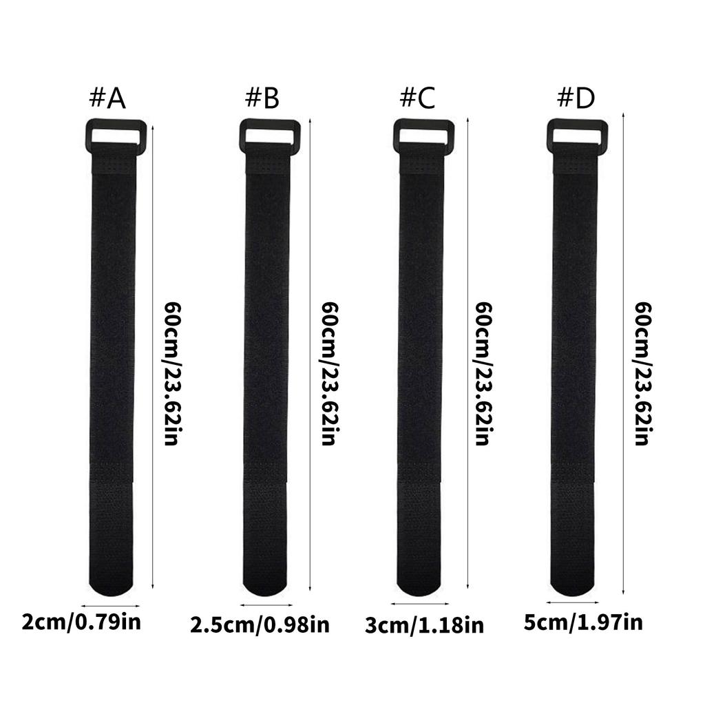 60cm Reversible Hook And Loop Straps Heavy Duty Fastening For Outdoor Garden Camping Gear