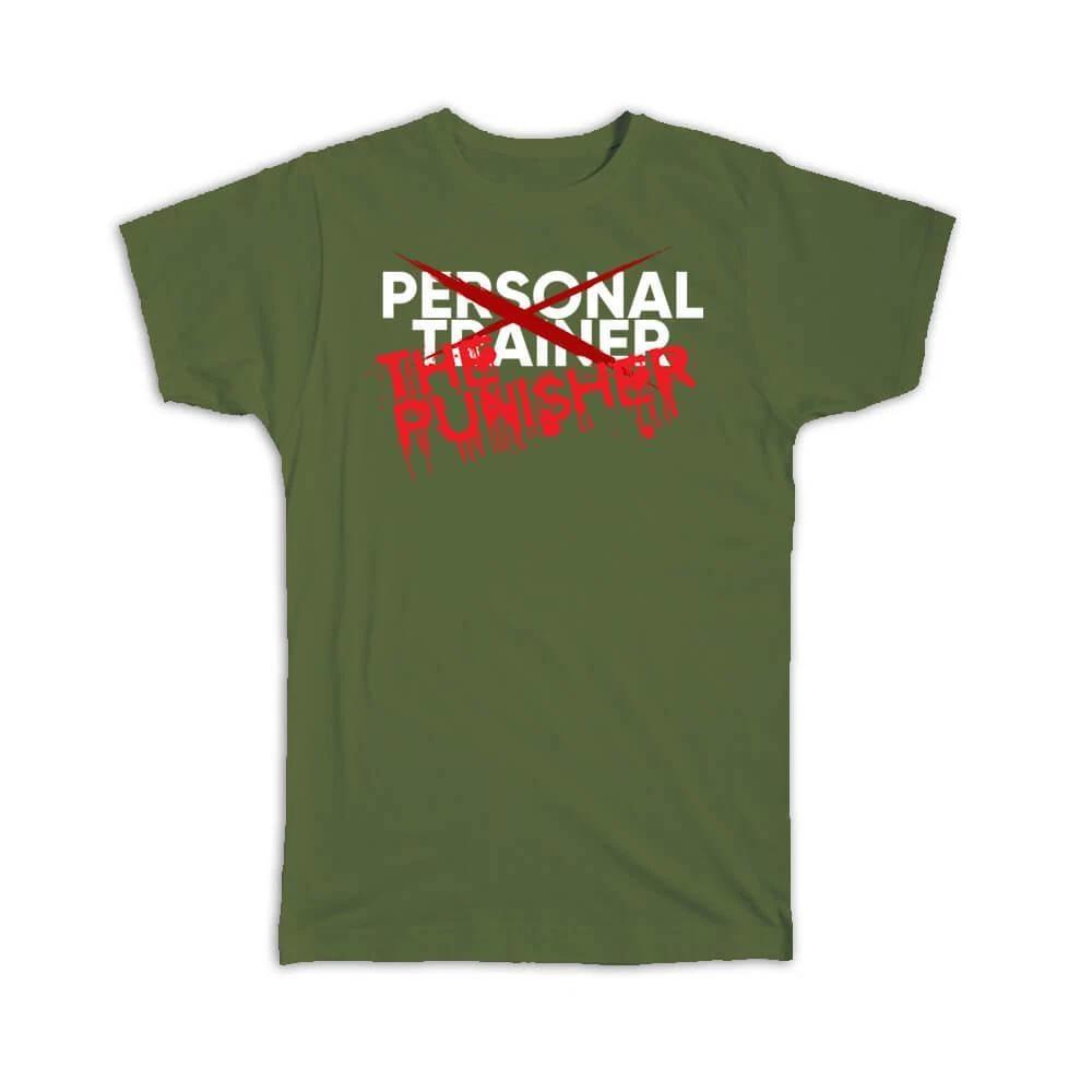 Gift T-Shirt : Personal Trainer The Punisher Funny Quote Sign Sport Lover Coach XL