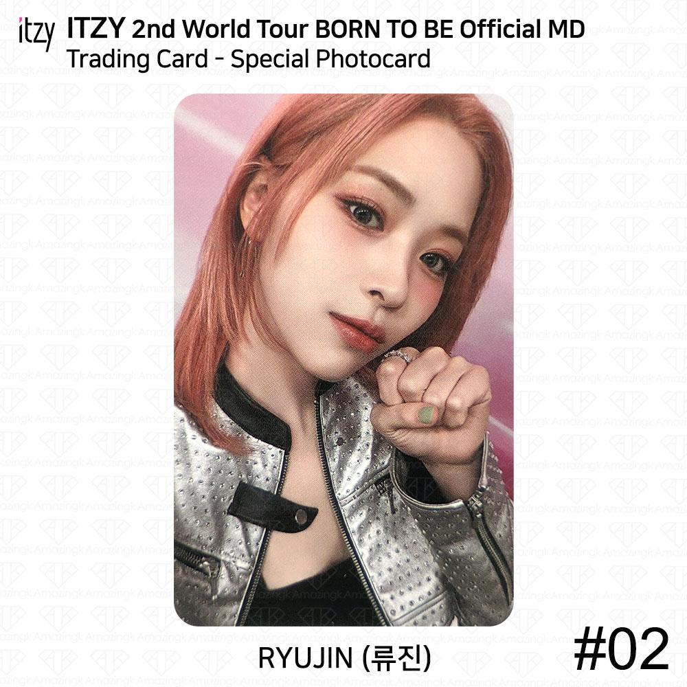 ITZY Il 2° tour mondiale è nato per essere la carta fotografica ufficiale MD Trading Card Yeji Ryujin