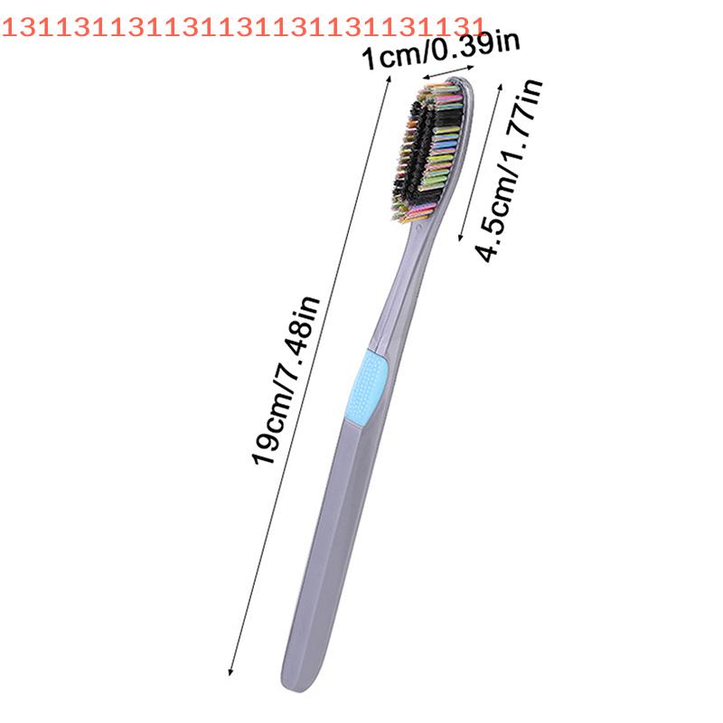 Large Head Bristle Toothbrush for Adults Anti-Slip Wide Design Deep Oral Cleaning To Remove Tooth And Smoke Stains 1/5 Pcs