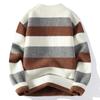 Autumn and Winter Semi High Neck Sweater Men's Thick Pullover Trendy Men's Knitted Sweater Top