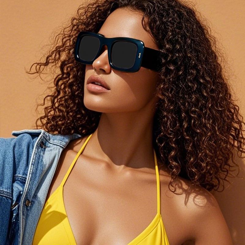 Protective Glasses 5Pcs Women Large Frame Square Sunglasses Personality Simple Eyewear Fashion Women Candy Color Eyewear Unisex