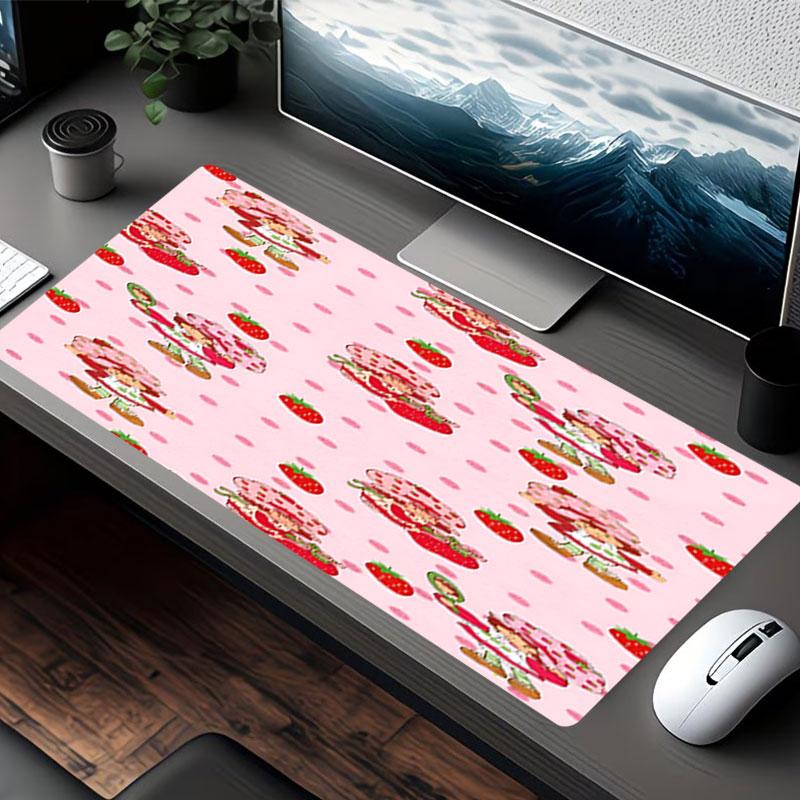 Strawberry Shortcake Print Mouse Pad, for Keyboard Pad Laptop PC Mat for Office Home Use, Desk Decor, Perfect Birthday Gift for Gamers