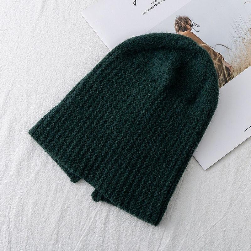 New Women Hat Kpop Style Autumn And Winter Hat Soft Beanie Hats For Women Leisure Back Split Teens Ponytail Kni… More