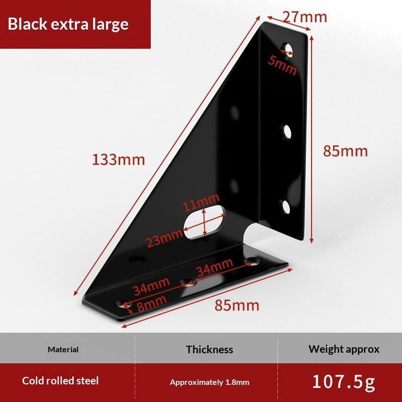 Thickened Triangle Fixed Angle Code 90 Degree Angle Furniture Corner Connector Brace Support Bracket