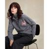 Demana Women's Alpaca Blend Cat Patch Lapel Cardigan