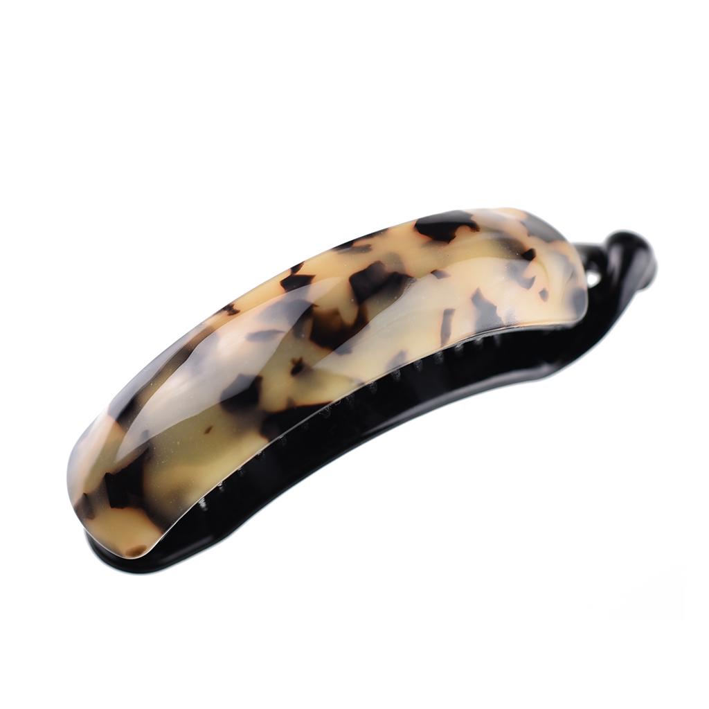 

Large Acetate Banana Hair Clip Classic Hair Clamp Headpiece Fashion Hair Styling Accessory for Girls Hair светло-коричневого