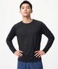 BASIC HOUSE Cool Functional Air Dry Regular Fit Long Sleeve Tee Black Lzts3116