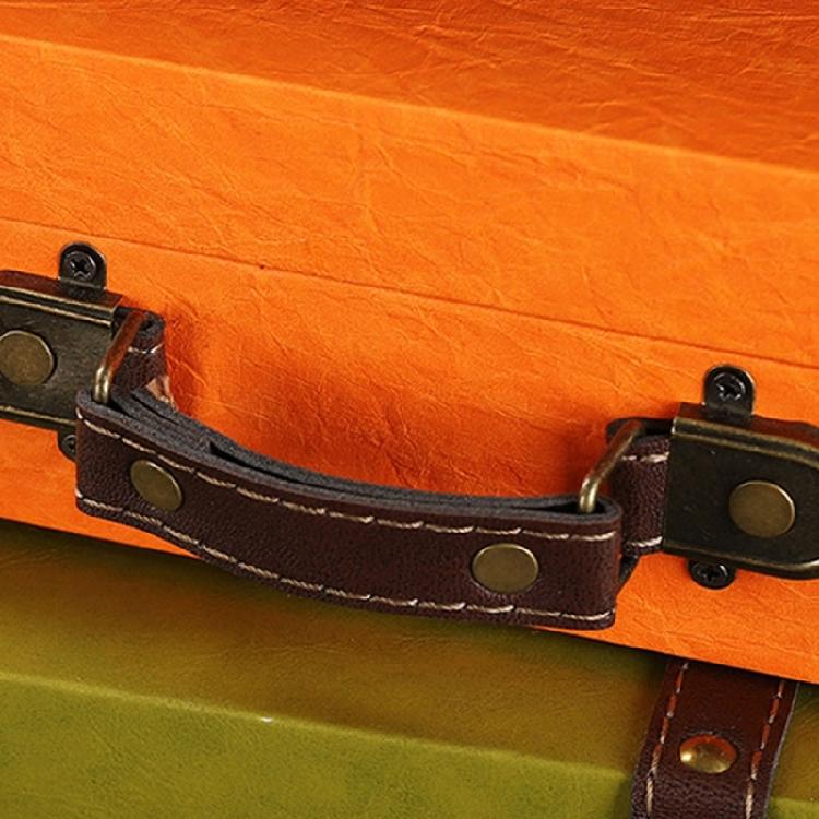 Elegante Vintage-Aufbewahrungstruhe Mit Holzverstärkung Und Ergonomischen Tragegriffen Moderner Klassischer Aufbewahrungskoffer