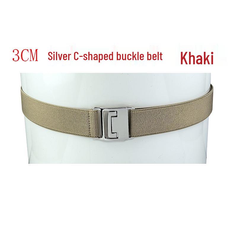 3cm Unisex Elastischer Bund Gürtel: Bequemes, nicht einschneidendes Gummiband für Hemden, Röcke und Oberbekleidung