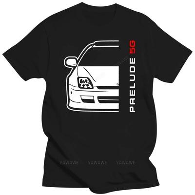 Japan Car Hon Prelude 5G Brand Men Fashion Mans Unique Cotton Tee Top O-Neck T Shirt Male O-neck Short Sleeve Casual Tops