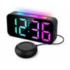 Acogedor RGB Vibration Alarm Clock for Bedroom, 100dB Loud Alarm, Dual Alarm, Dimming Function, Snooze Function, Suitable for Sleepyheads and Hearing