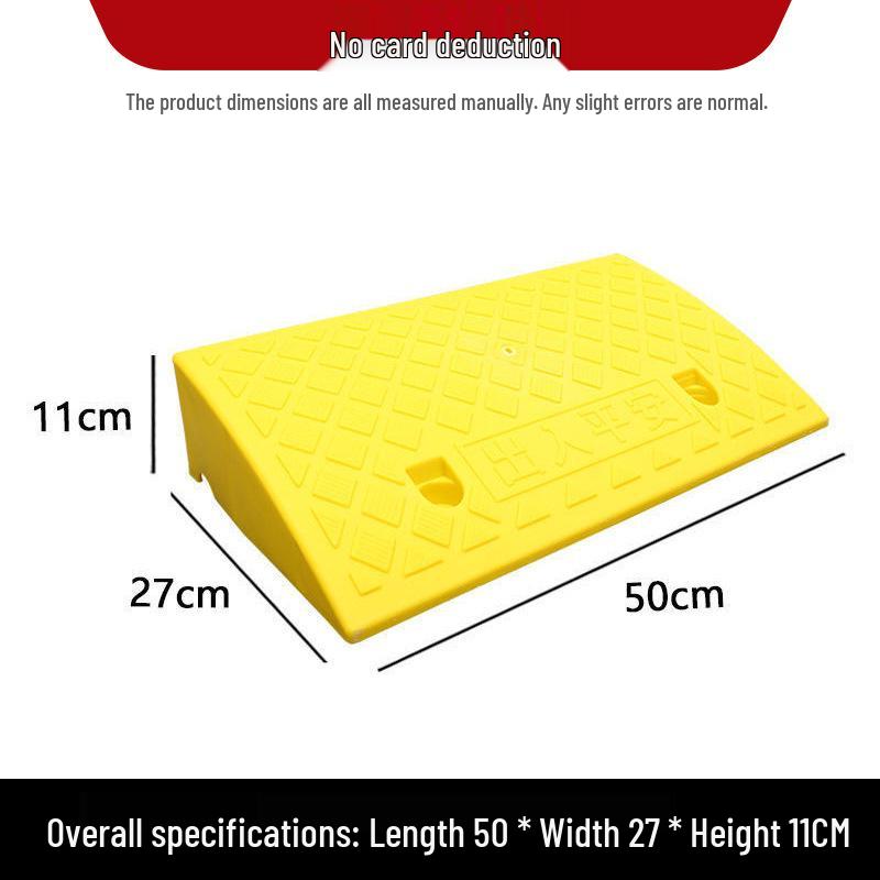 Plastic Uphill Ramp & Curb Speed Bump Pad