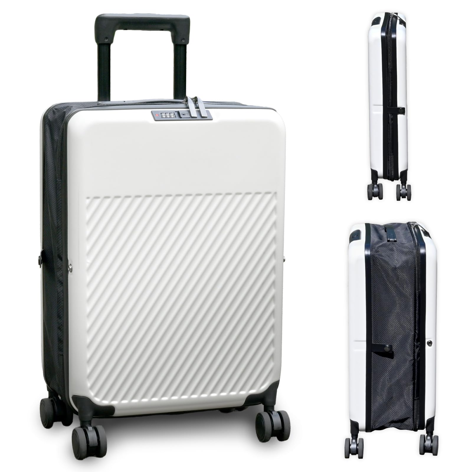 

GGN для или 3 Ночи Белый Чемодан, Ручная кладь, Компактный, Тонкий, Сумка ручной клади, 1, 2, Поездки, белый