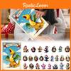Christmas Countdown Calendar Blind Box With Cute Dragon Mini Decor For Holiday Party Gifts