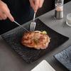 Ru Han Elegant Ceramic Square Dinner Plate