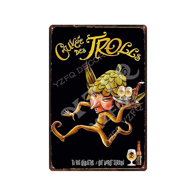 Belgium Beer DE Koninck Vintage Metal Tin Sign Retro Plates For Wall Bar Pub Art Kitchen Coffee Home Decor 30X20CM Gift DU-9193B