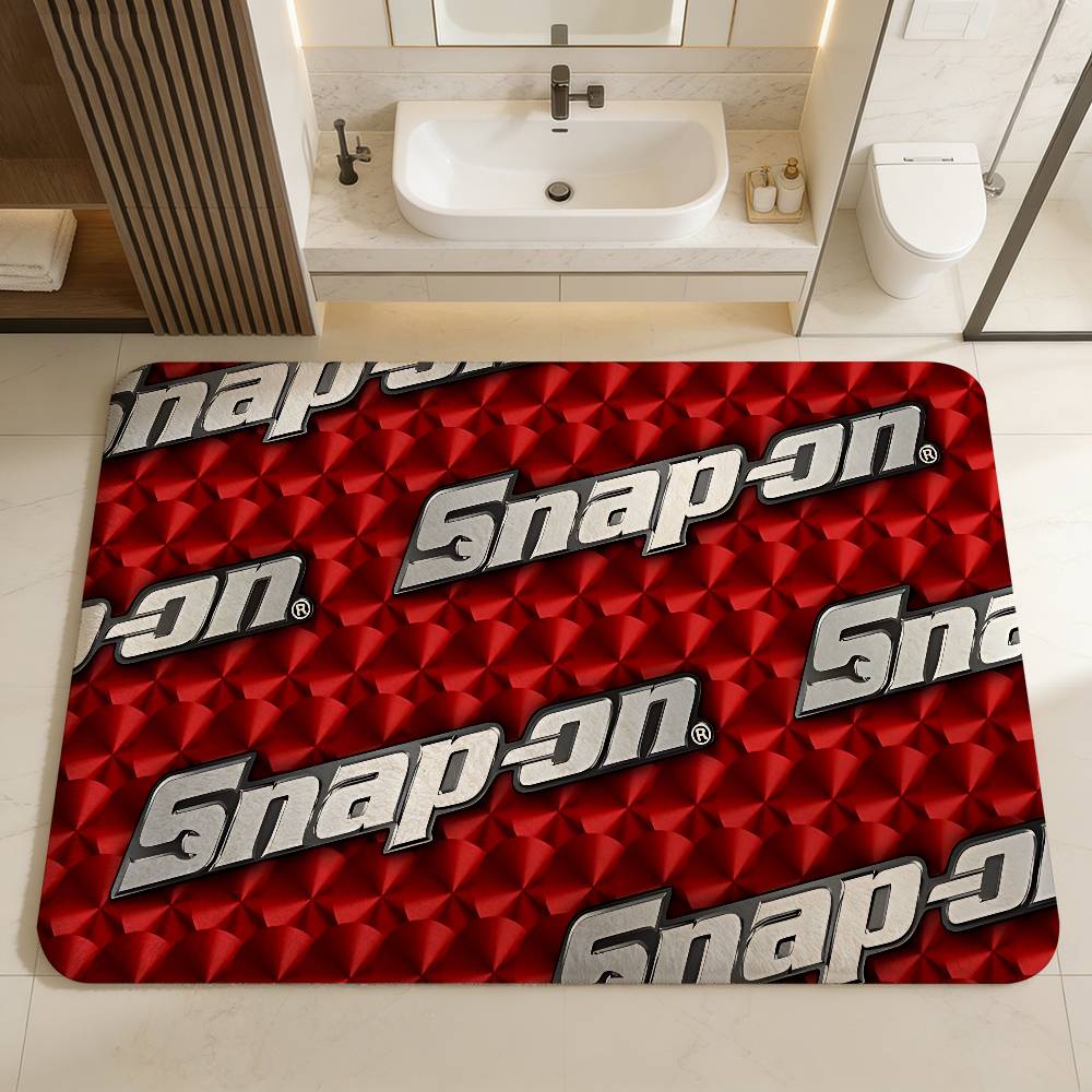 S-SnapS On LOGO Fußmatte Kinderzimmer Schlafzimmer Dekoration Balkon Rutschfeste Fußmatte Wohnzimmer Fußmatte Teppich
