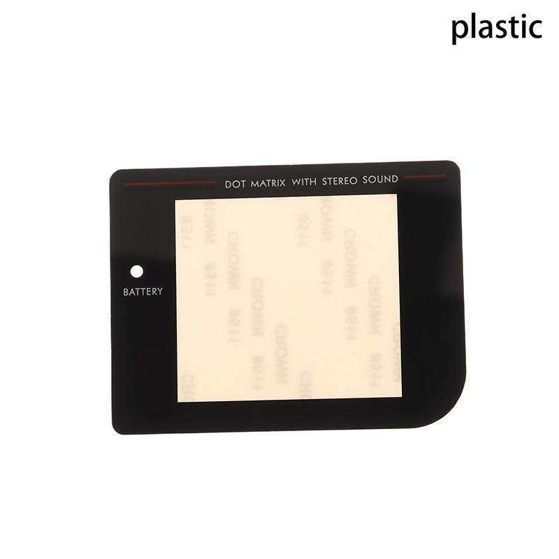 

1 шт. Пластик или стекло для GB Classic Крышка линзы экрана для GB Gameboy Dmg Защитная линза для экрана black-plastic