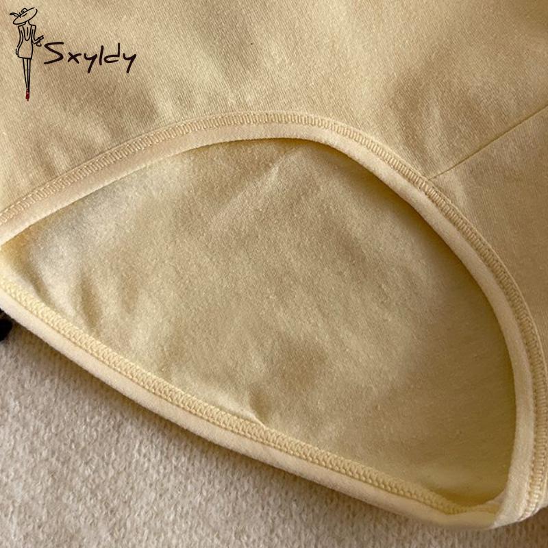 Medium Waist Simple Solid Colour Women's Triangle Pants Cotton Bottom Comfortable Breathable Panties