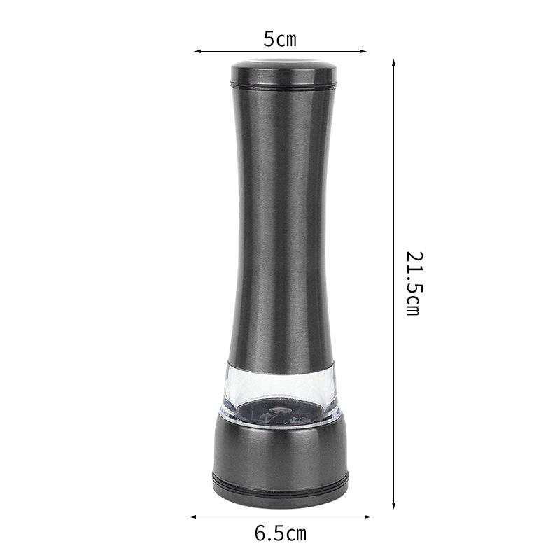 Titanium-Plated Stainless Steel Spice Grinder for Sea Salt and Black Pepper