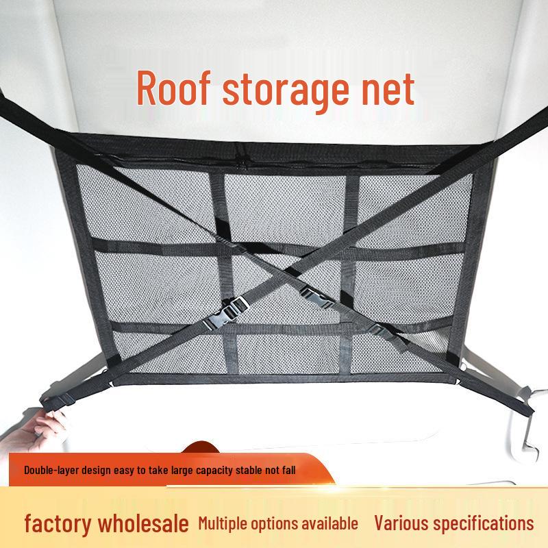 Extra-Large Car Roof Cargo Net & Interior Storage Organizer