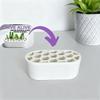 2 PCS Multifunctional Hydroponic Pot for Regrowing Scallions And Garlic,Comes with a Scissor Support Frame for Easy Access to Scissors