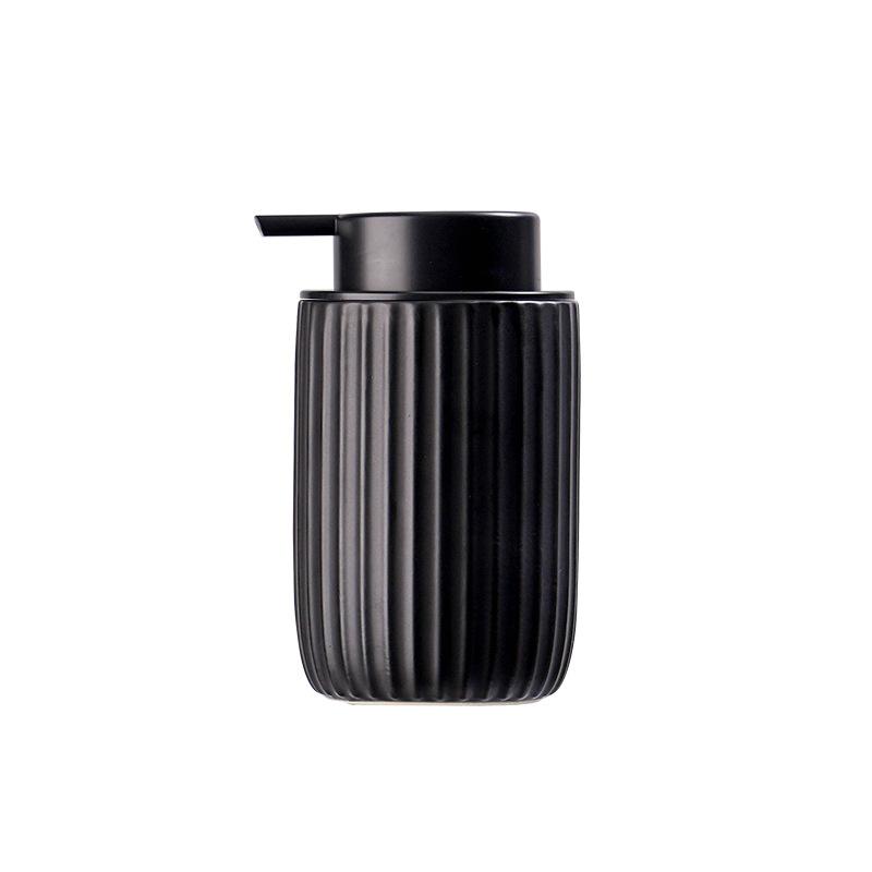 Portable Soap Dispensers Ceramic bathroom products Black hand soap foam bottled soap dispenser Lotion bottle Mousse bottled