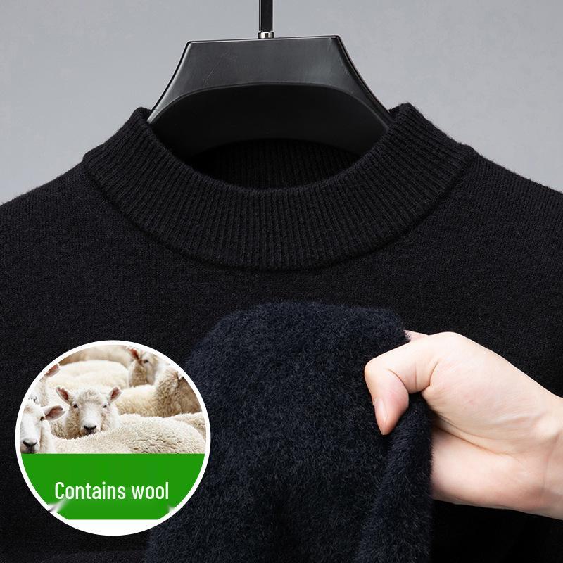 Men s Luxe Wool Half-High Collar Sweater 2024 - Autumn/Winter Collection Double Extra Large