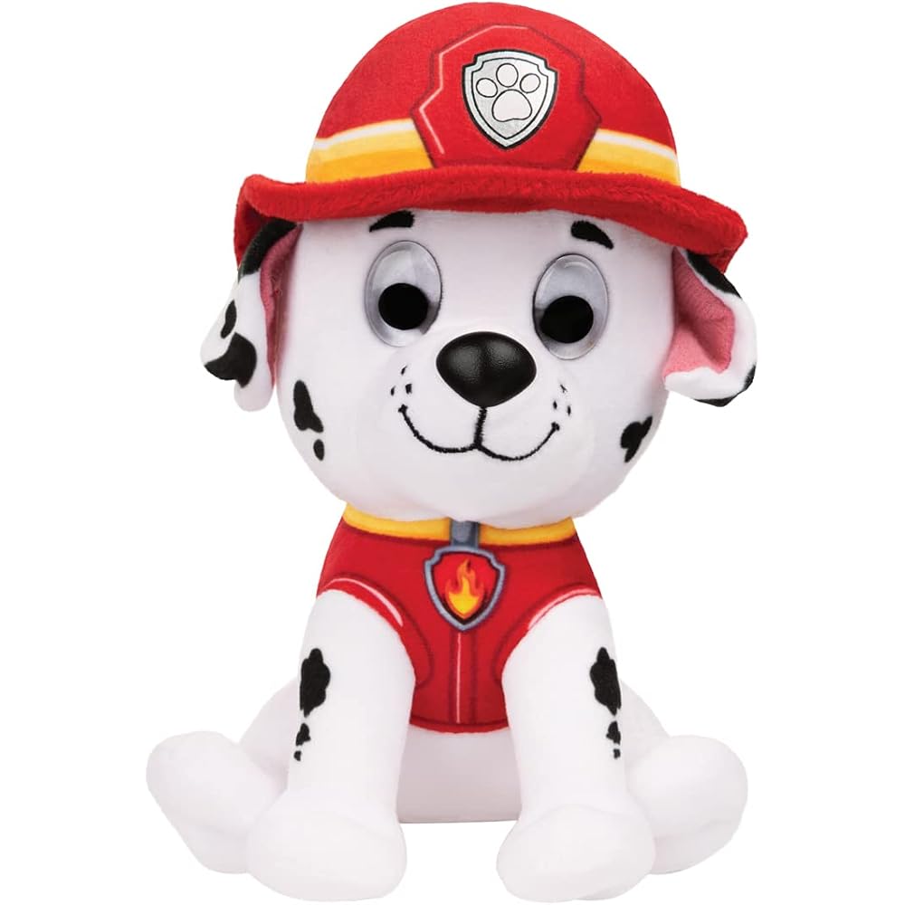 Takaratomy A.R.T.S Paw Patrol Plush Toy Marshall Version 17cm Height Soft Stuffed Animal