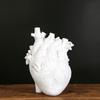 Anatomical Vase Resin Ornaments Art Style Flower Plant Container Heart Shape Flower Vase  Farmhouse