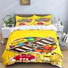 Fashion M&M Chocolate Bean Printed Bedding Sets Exquisite Bed Supplies Set Duvet Cover Bed Comforter Set Bedding Set Luxury Gift