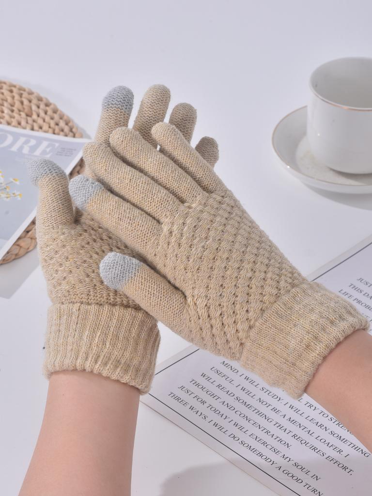 Gloves pineapple gloves cold winter warm gloves student gloves piled thickened riding gloves