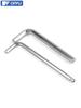 Nickel-Plated T-Handle Hex Key Tool, Metric/Imperial Sizes M0.9-14mm & 1/16-3/8"